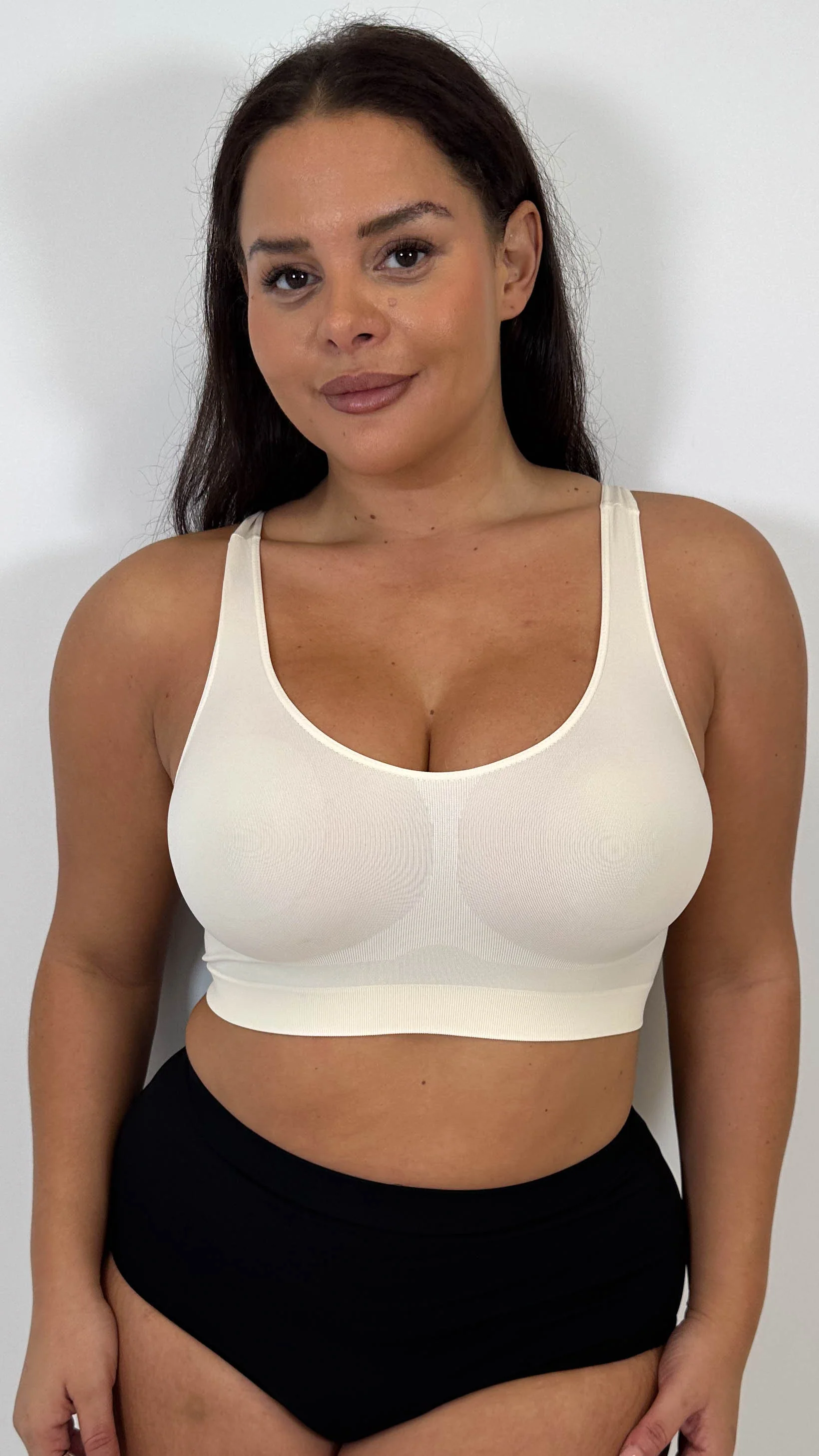 Curvy Seam Free Comfort Bra Nude - Insurauncei