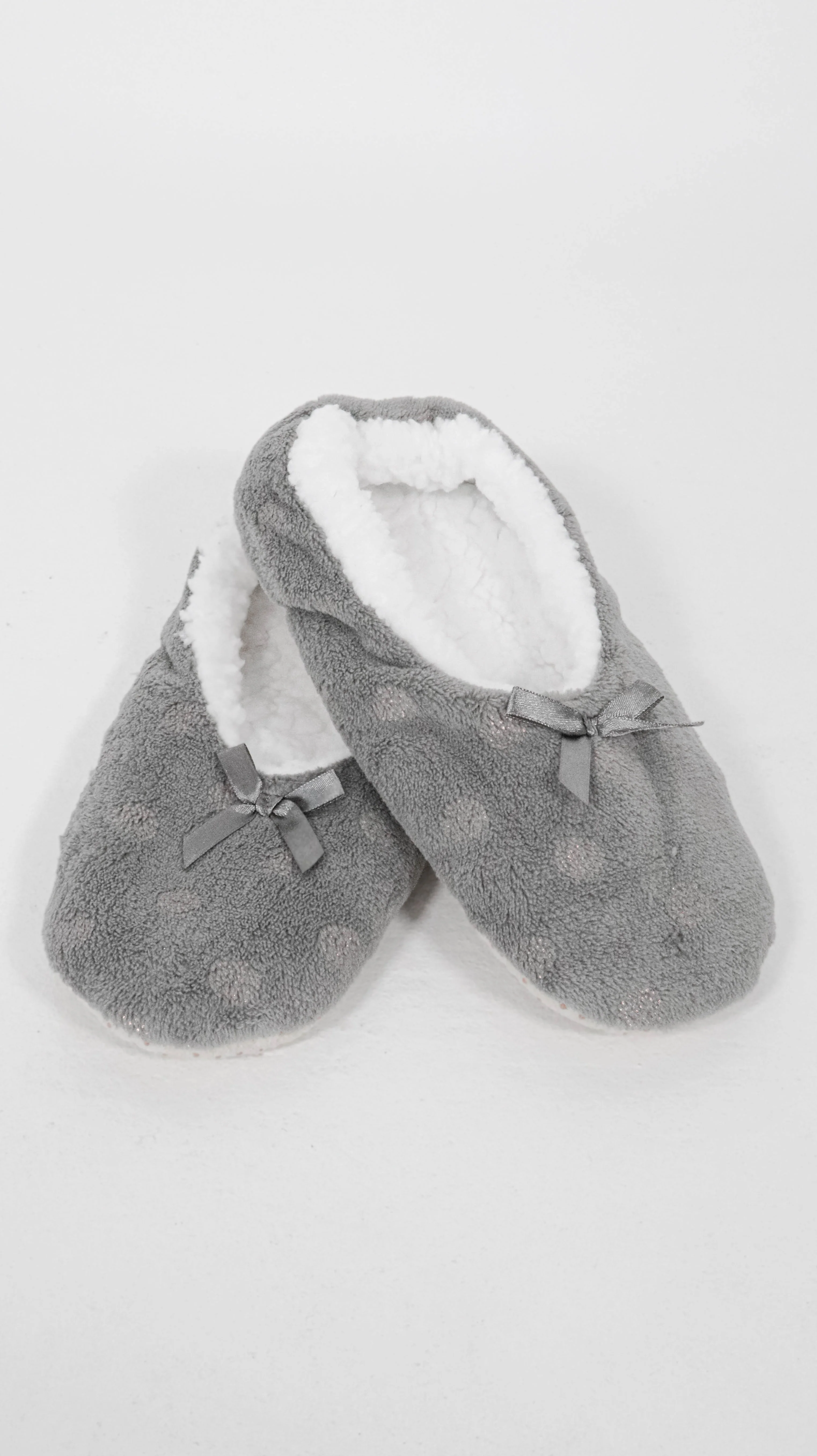 Sherpa Lined Cosy Slipper Socks Grey - Insurauncei