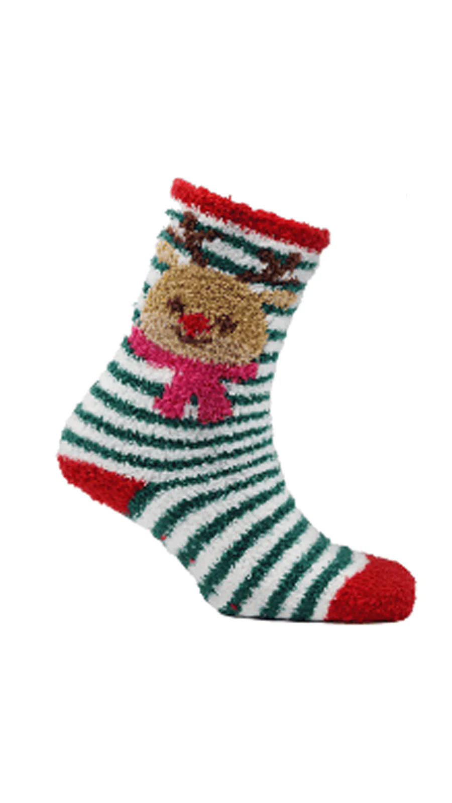 Snuggle Toes Christmas Reindeer Cosy Socks With Gripper Sole - Insurauncei
