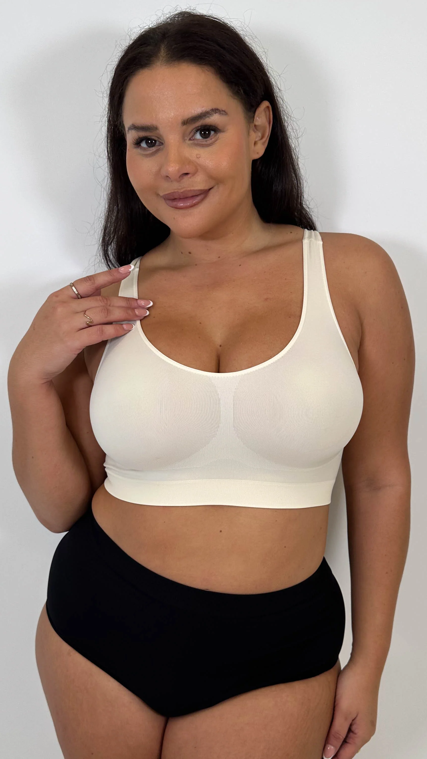 Curvy Seam Free Comfort Bra Nude - Insurauncei