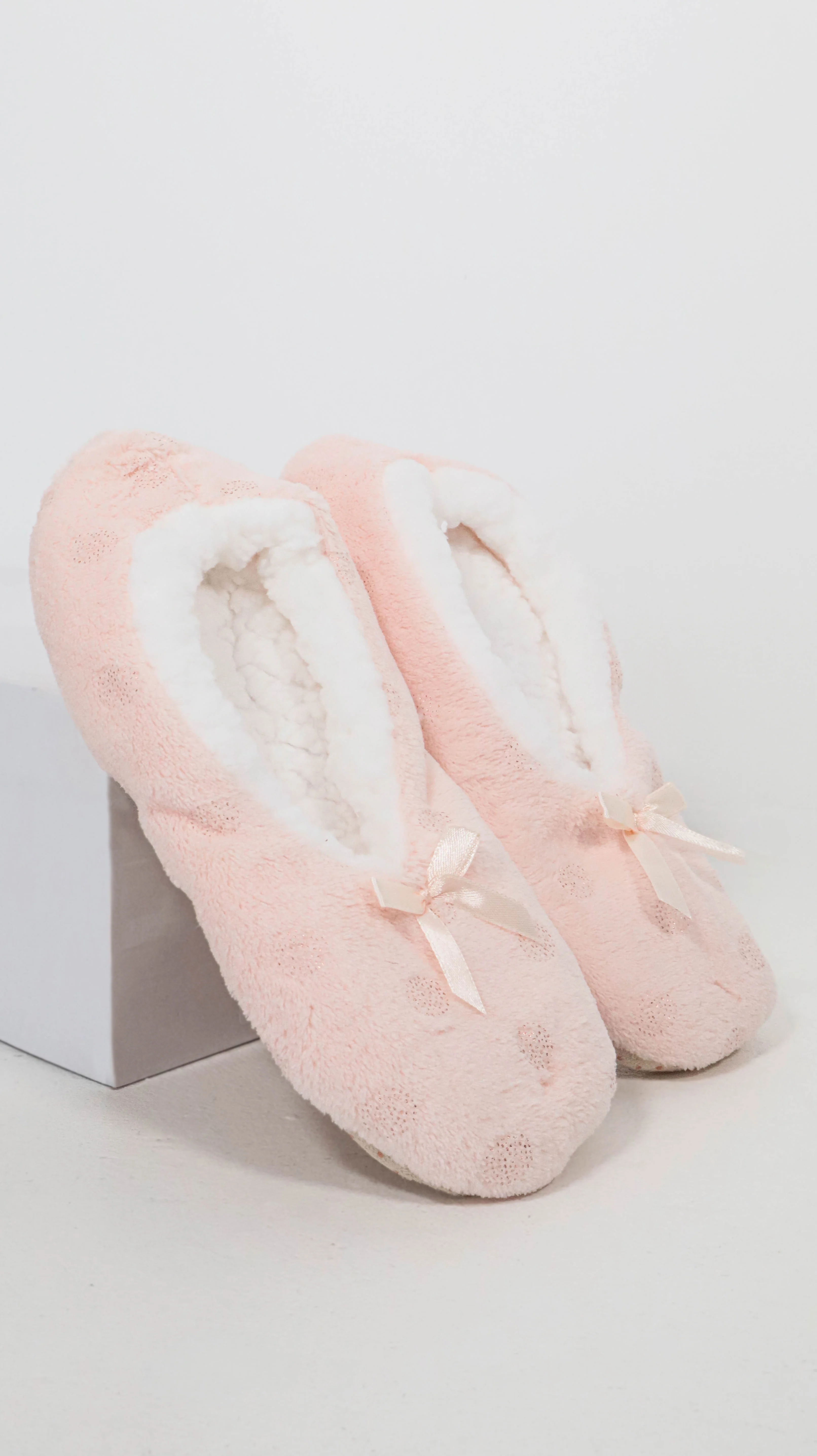Sherpa Lined Cosy Slipper Socks Pink - Insurauncei