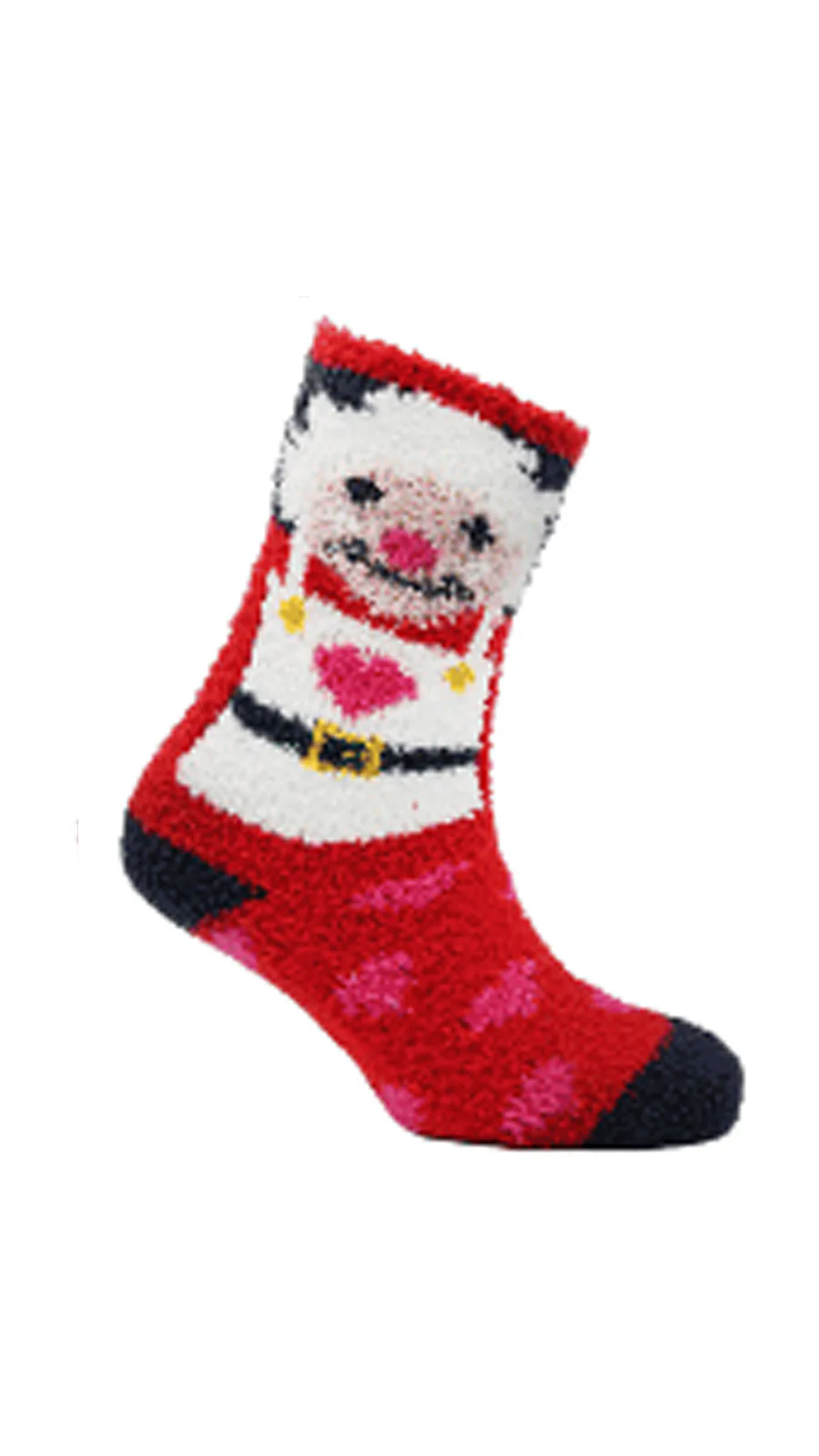 Snuggle Toes Christmas Design Cosy Socks With Gripper Sole - Insurauncei