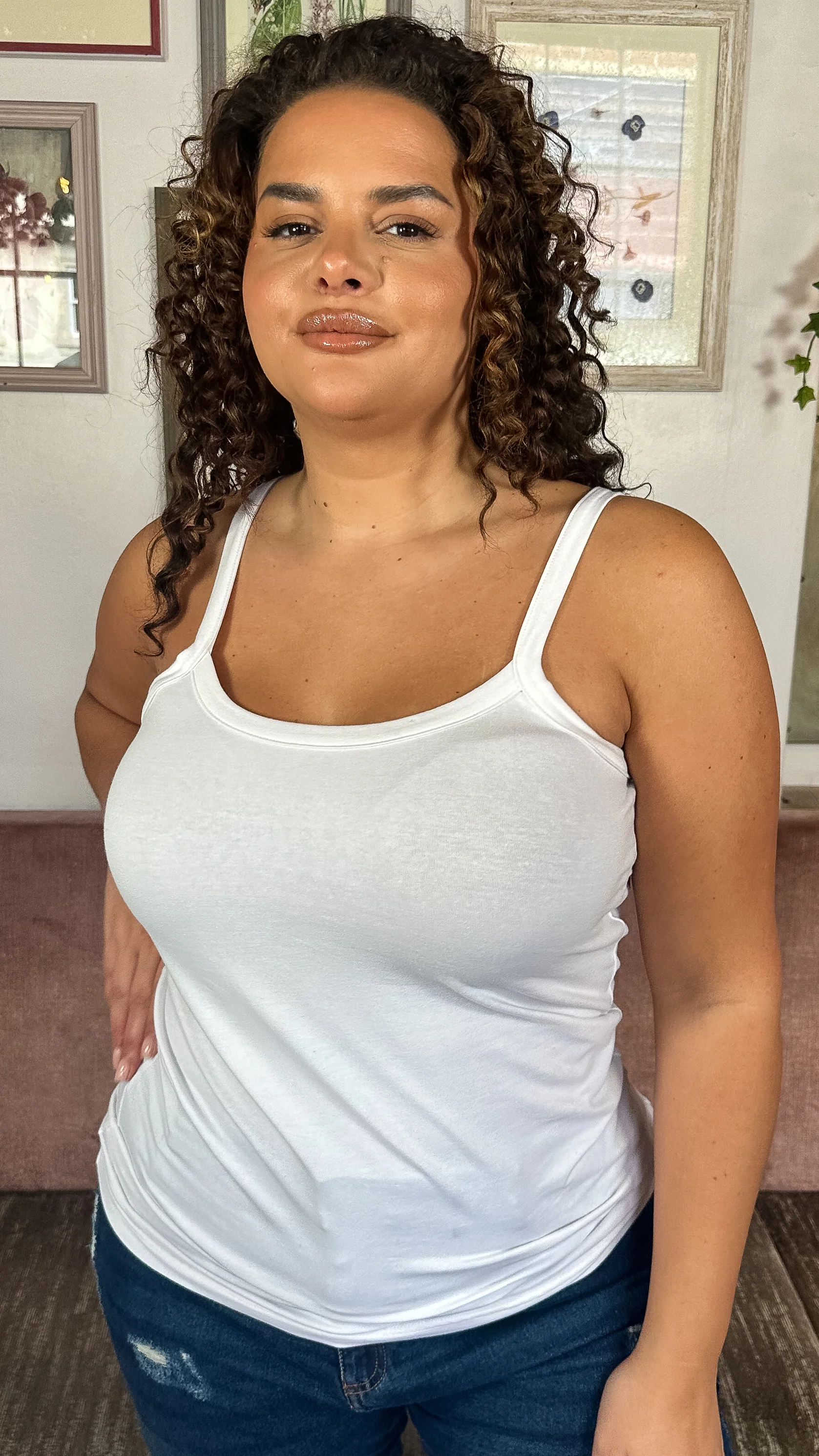 CurveWow 2 Pack Basic Cami Top Black & White - Insurauncei