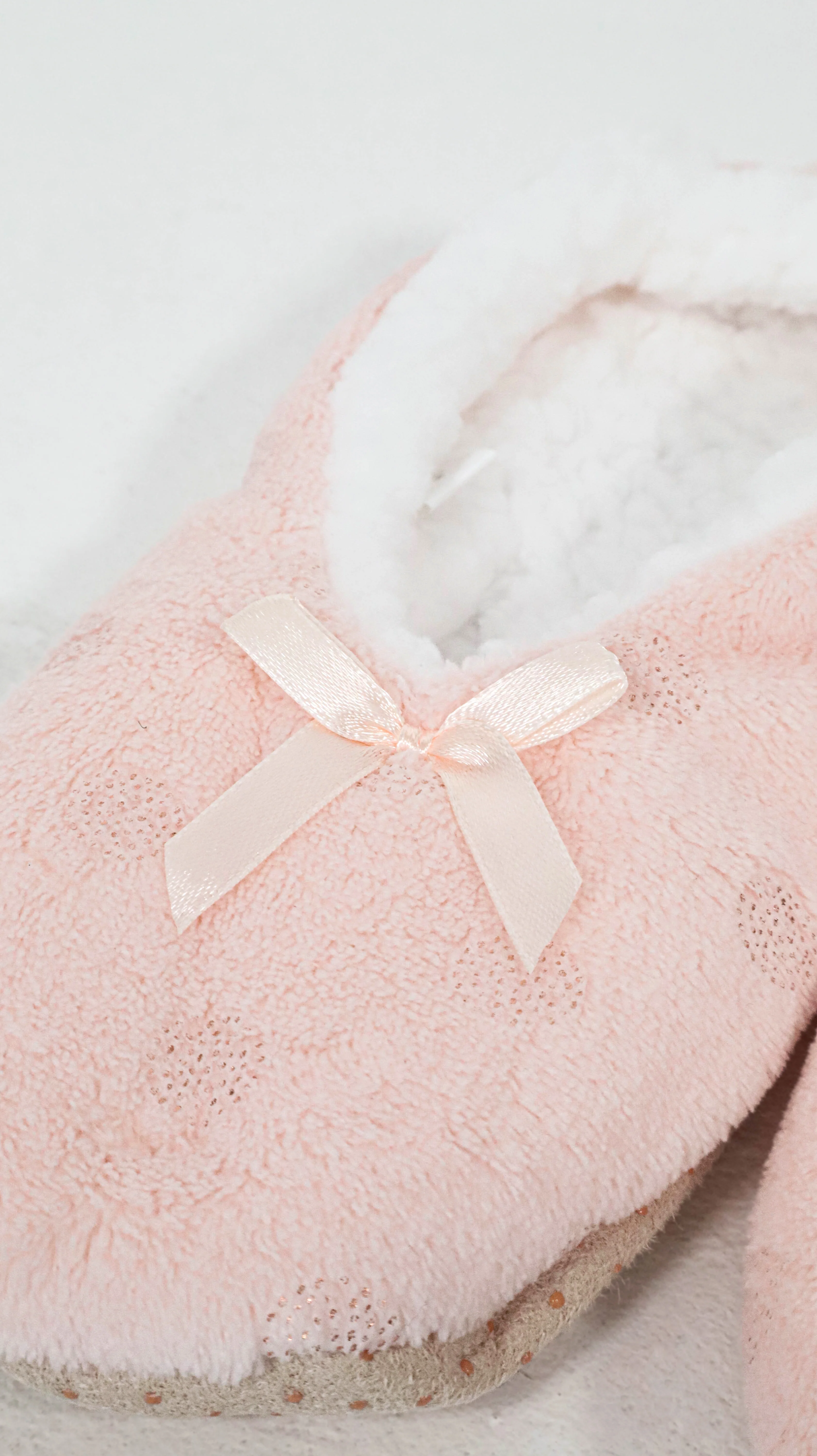 Sherpa Lined Cosy Slipper Socks Pink - Insurauncei